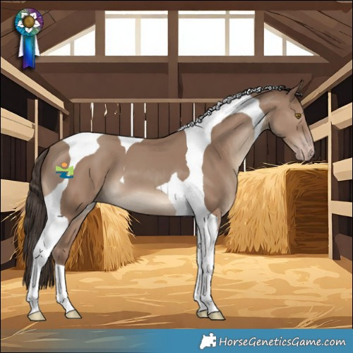 Horse Color:Classic Champagne Tobiano 