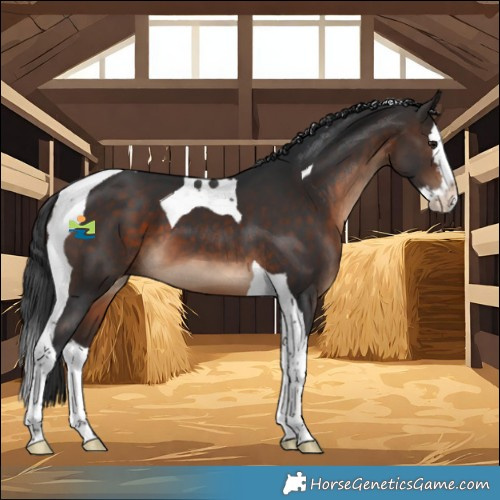Horse Color:Brown Splash Tobiano 