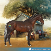 Horse Color:White Spotted Silver Brown