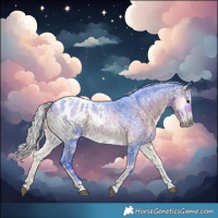Horse Color:Gray Watercolor Silver Smoky Blue Onyx Roan Tobiano Blanket