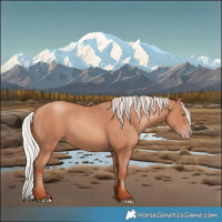 Horse Color:Silver Sable Champagne Frame 