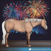 Horse Color:Silver Amber Champagne Frame 