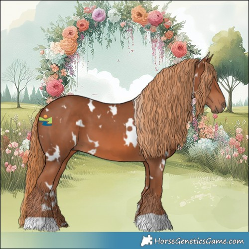 Horse Color:White Spotted Chestnut