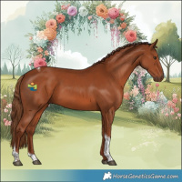 Horse Color:Chestnut Tobiano 