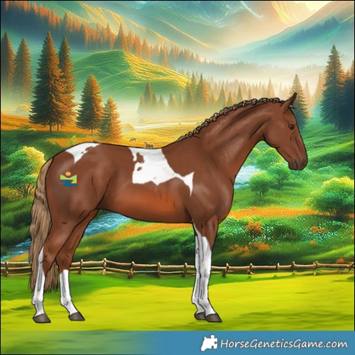 Horse Color:Chestnut Tobiano 