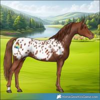 Horse Color:Chestnut Near Leopard 