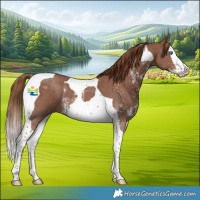 Horse Color:Chestnut Sabino Splash Tobiano 
