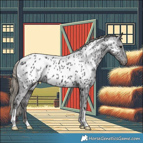 Horse Color:Smoky Black Appaloosa 