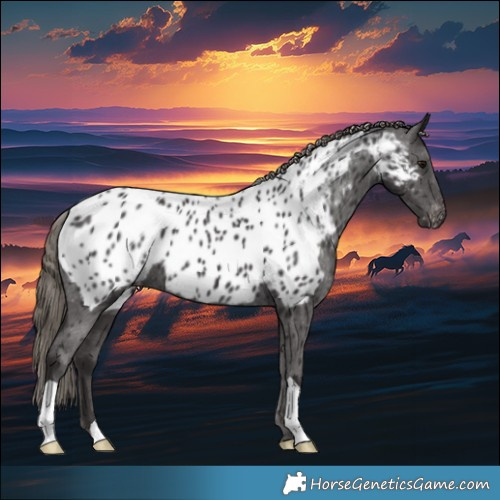 Horse Color:Smoky Black Appaloosa 