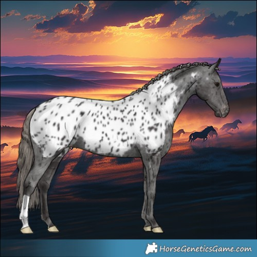 Horse Color:Smoky Black Appaloosa 
