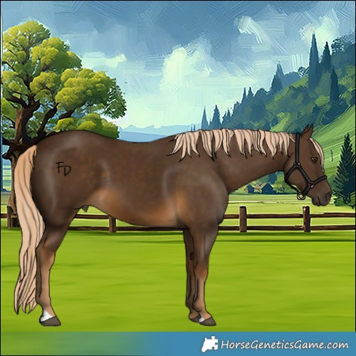 Horse Color:Chocolate Palomino 