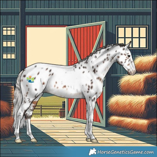 Horse Color:Silver Brown Tobiano Appaloosa 