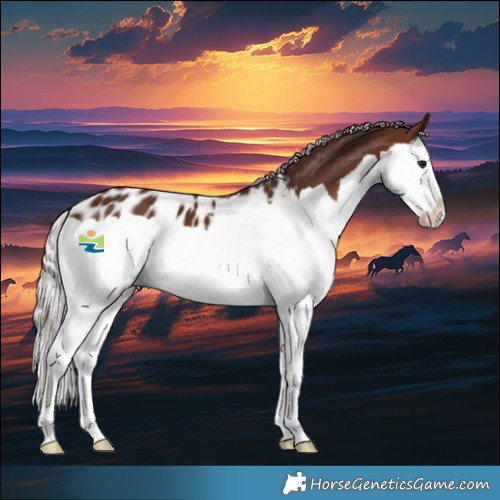 Horse Color:Silver Brown Splash Blanket 