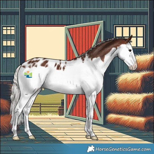 Horse Color:Silver Brown Splash Appaloosa 