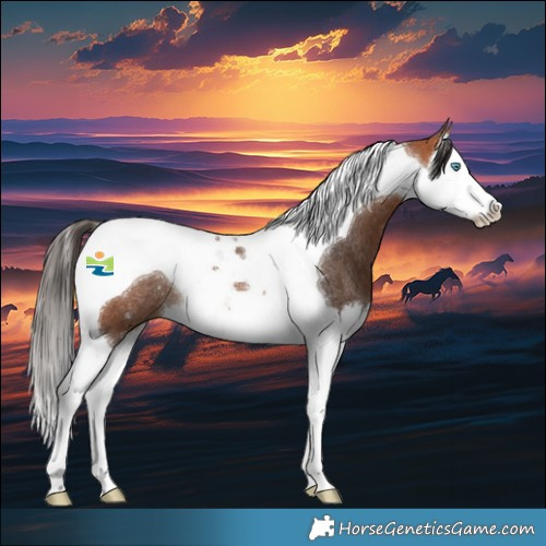 Horse Color:Bay Splash Tobiano Rabicano 