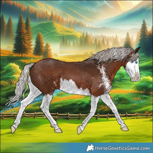 Horse Color:Silver Brown Sabino Splash 