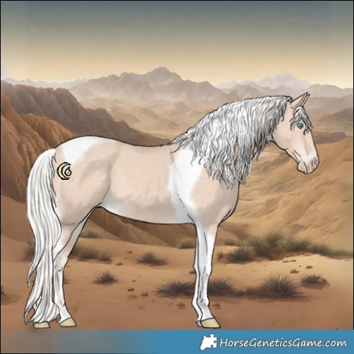 Horse Color:Silver Smoky Creme Tobiano 