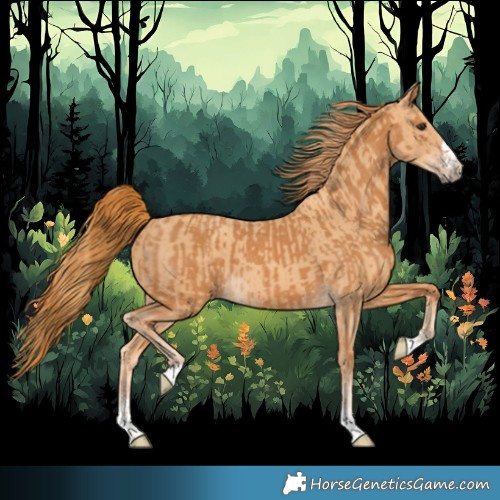 Horse Color:Chestnut  and Gold Champagne 