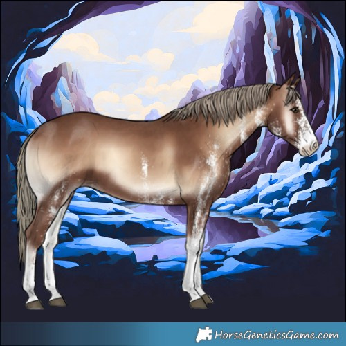 Horse Color:White Spotted Red Onyx Mushroom
