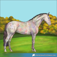 Horse Color:Nacre Amber Champagne Ice