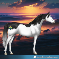 Horse Color:Gray Black Splash
