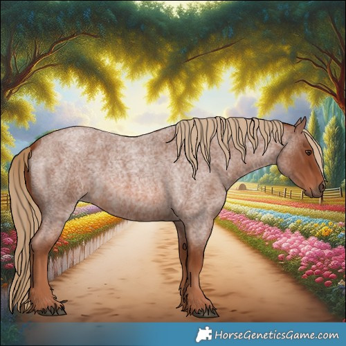 Horse Color:Red Roan