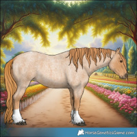 Horse Color:Red Roan Tobiano 
