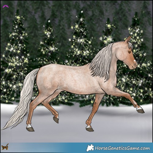 Horse Color:Silver Blue Roan Pearl 