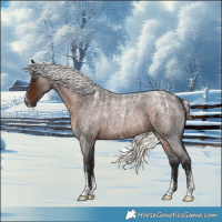Horse Color:Powder White Liver Red Roan Mushroom 