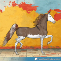 Horse Color:Liver Red Dun Splash Varnish 