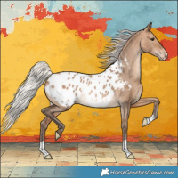 Horse Color:Silver Brown Dun Blanket Rabicano 