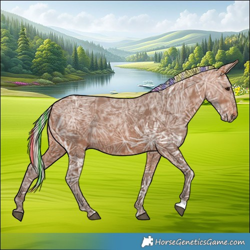 Horse Color:Painted Silver Brown Ice 
