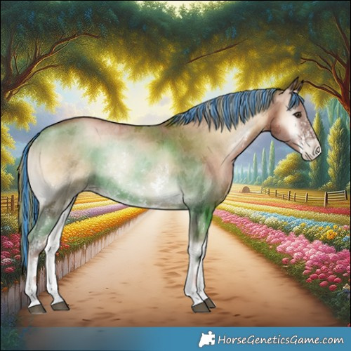 Horse Color:Painted Liver Red Onyx Pearl Sabino Rabicano 