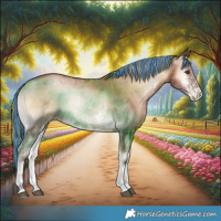Horse Color:Painted Liver Red Onyx Pearl Sabino Rabicano 