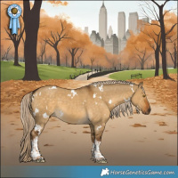 Horse Color:White Spotted Chocolate Palomino Dun Tobiano
