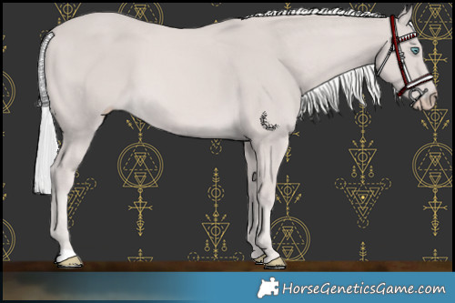 Horse Color:Platinum Silver Smoky Creme
