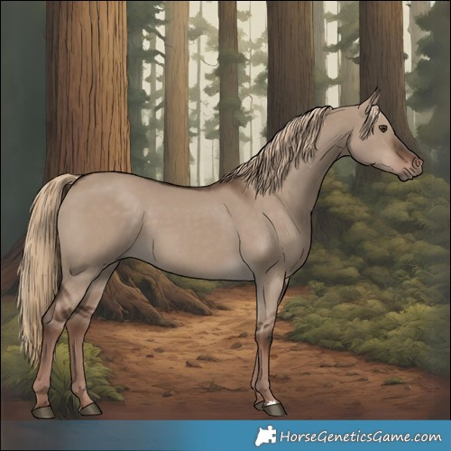 Horse Color:Liver Red Dun Rabicano