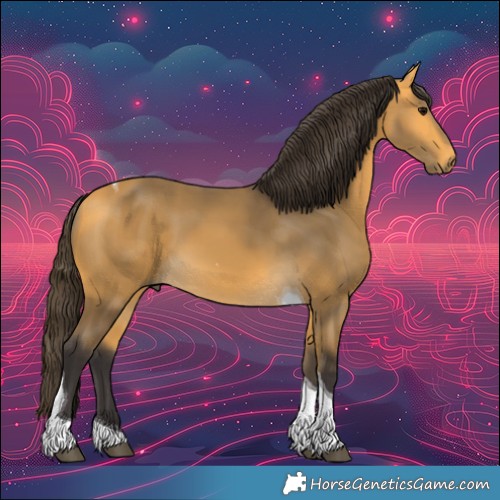 Horse Color:Buckskin Tobiano 