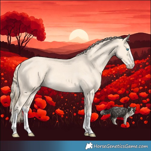 Horse Color:Cremello Splash  and Perlino Splash 