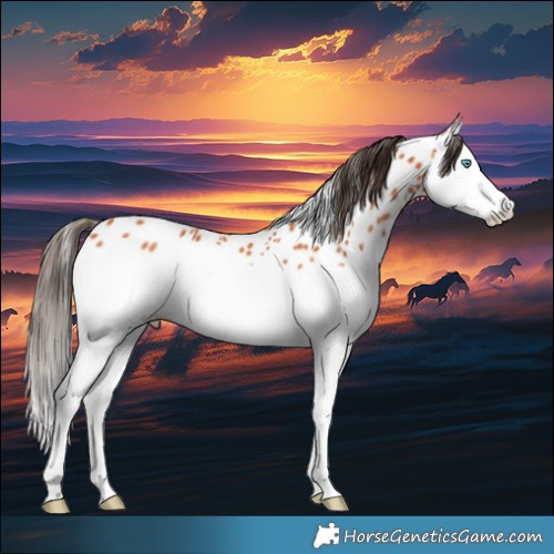 Horse Color:Bay Splash Near Leopard 