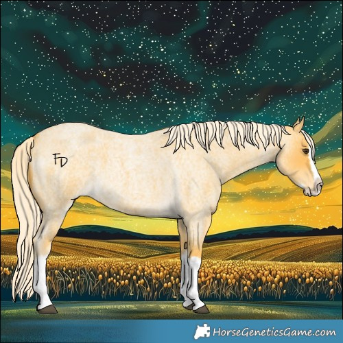 Horse Color:Palomino Roan Splash 