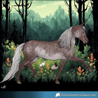 Horse Color:Chocolate Silver Black Chinchilla 