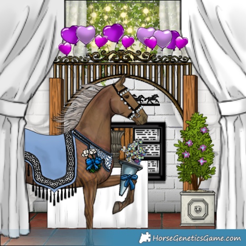 Horse Color:Silver Black 
