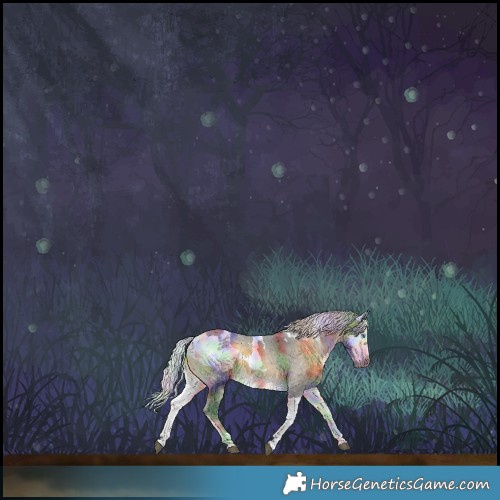 Horse Color:Nacre Silver Buckskin Onyx Merle Rabicano
