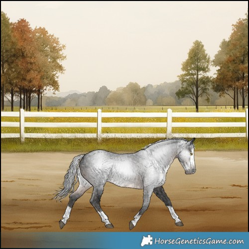 Horse Color:Gray Brown Merle Splash 