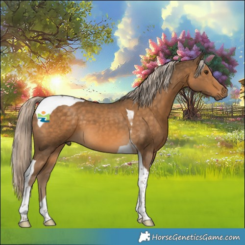 Horse Color:Chocolate Palomino Tobiano 