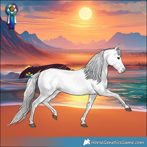 Horse Color:Gray Bay Sabino Near Leopard 