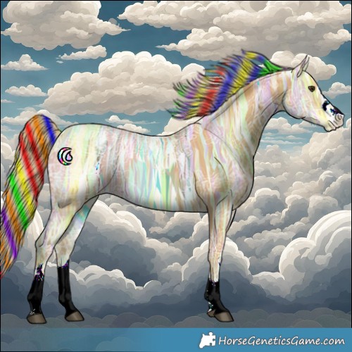 Horse Color:Painted Watercolor Chestnut Ice 