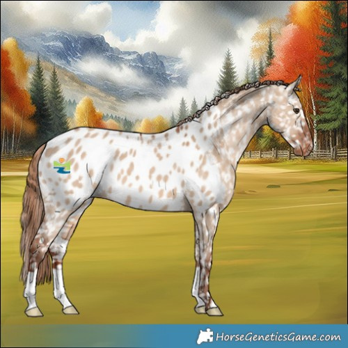 Horse Color:Red Dun Near Leopard 