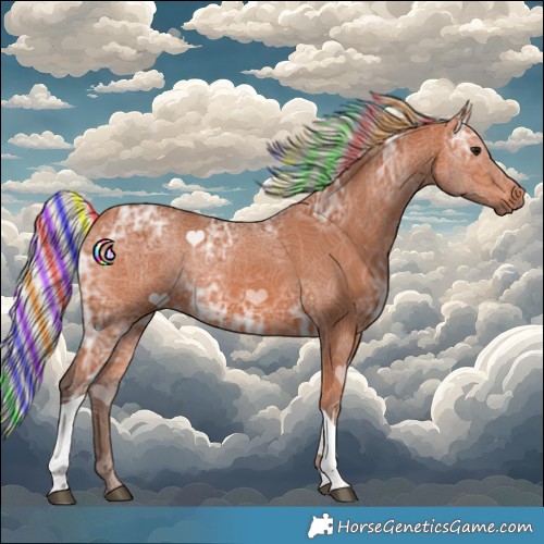 Horse Color:Painted Silver Bay Ice Tobiano 